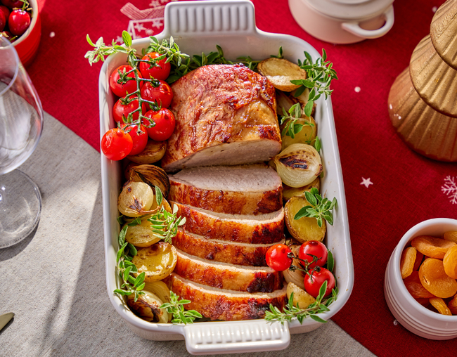 Lombo Suíno com Molho de Laranja
